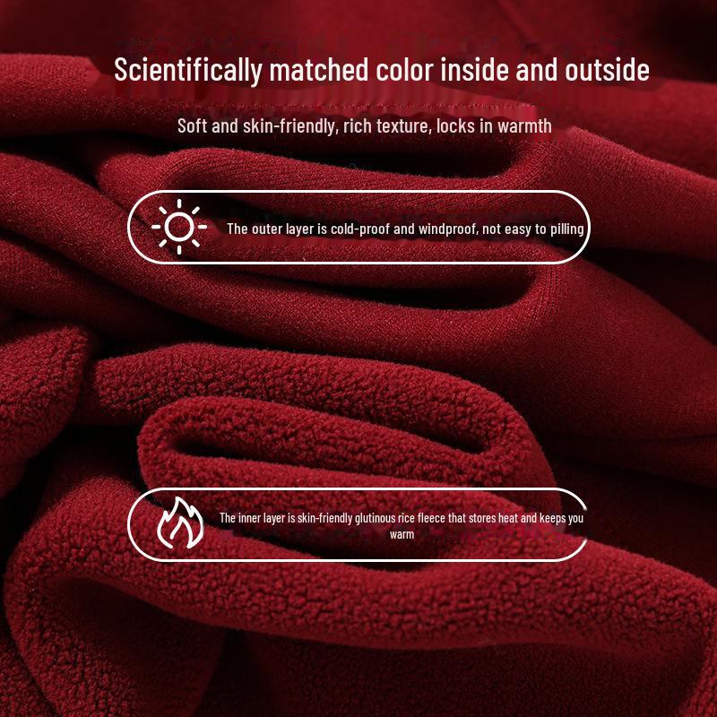 Unisex Slim Fit Knitted Half Turtleneck Shirt - Thick Velvet Lined for Autumn/Winter Warmth, Long Sleeve