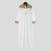 Dubai Islamic Men's Color Block Long Robe