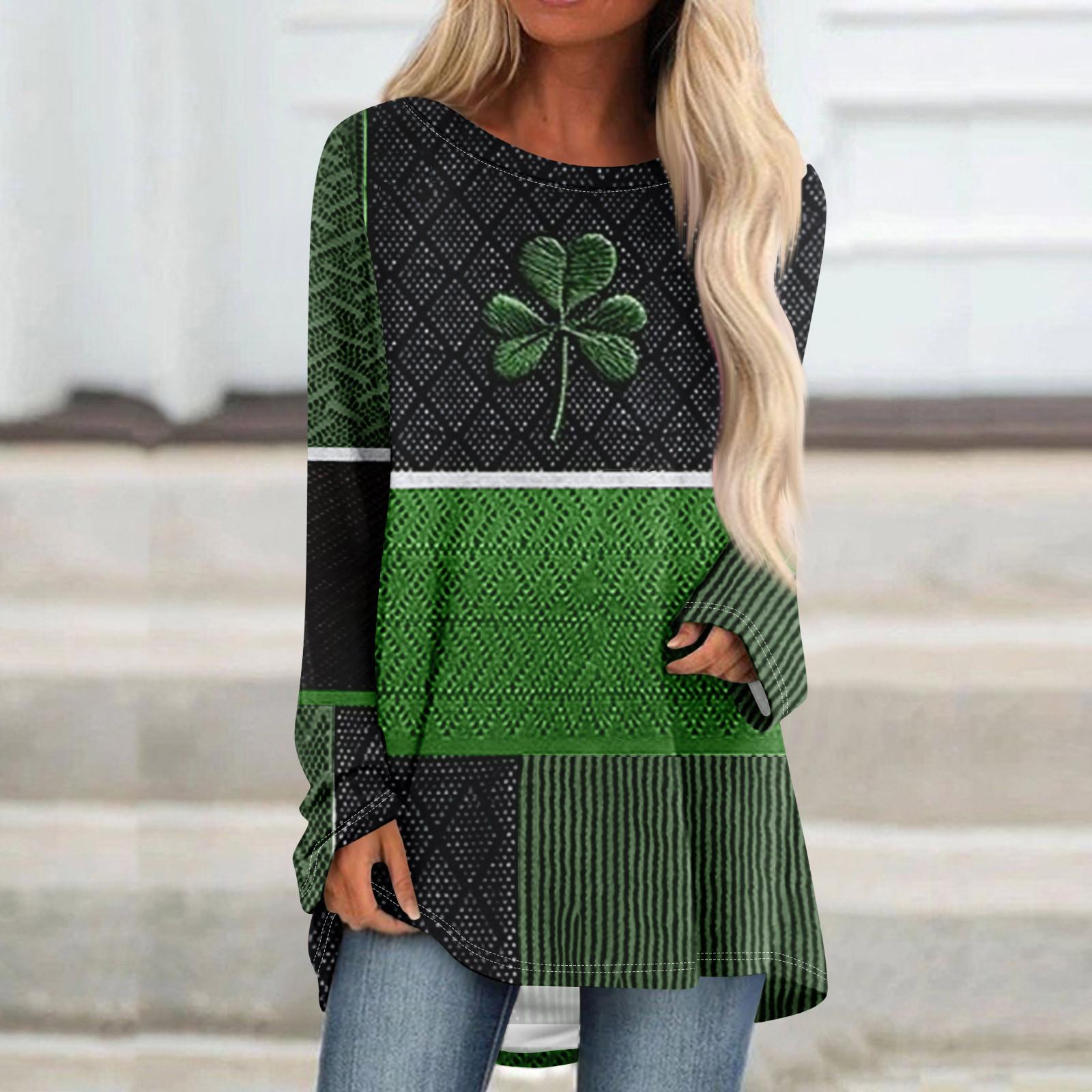 

Женская повседневная модная блузка с цветным принтом и длинным рукавом средней длины XXL