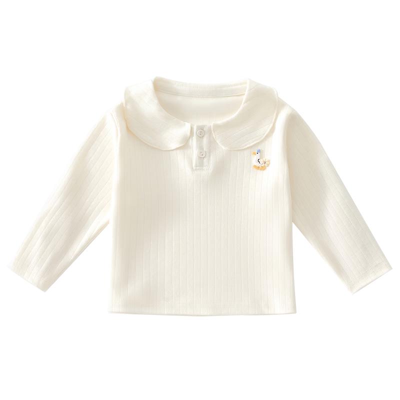 Toddler Girls' Princess Doll Collar Long-Sleeve Top