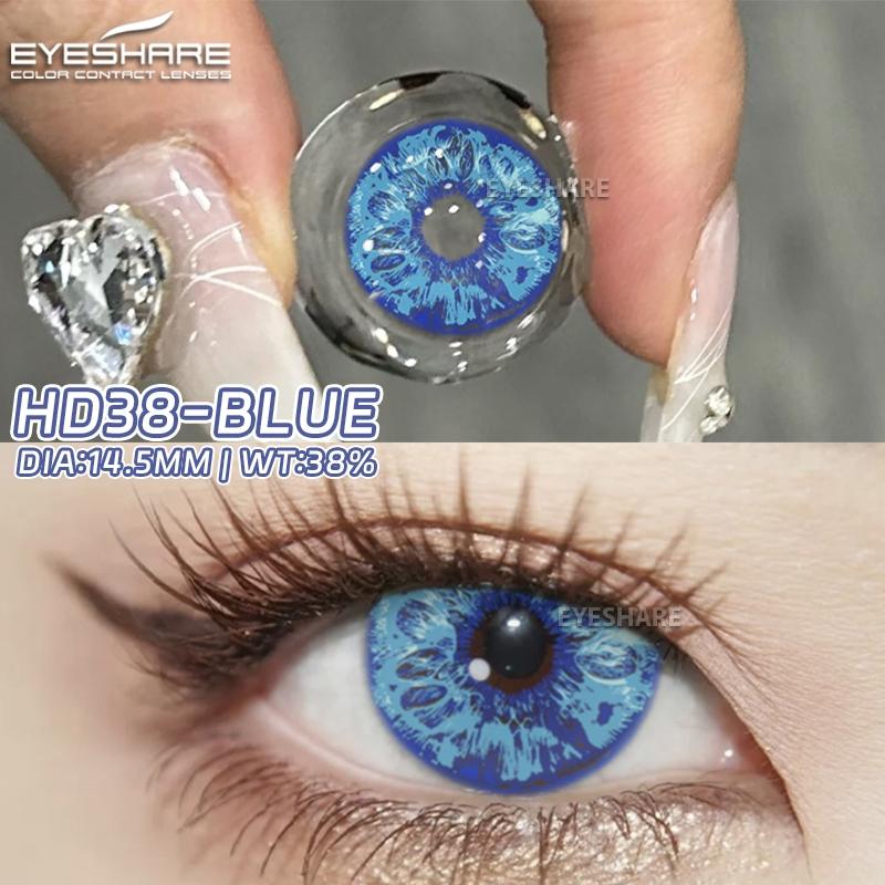 Eyeshare 1 Paar Halloween Kontaktlinsen 14,5 mm Blindes Auge Anime Jährlich Natürlich Farbige Kontaktlinsen