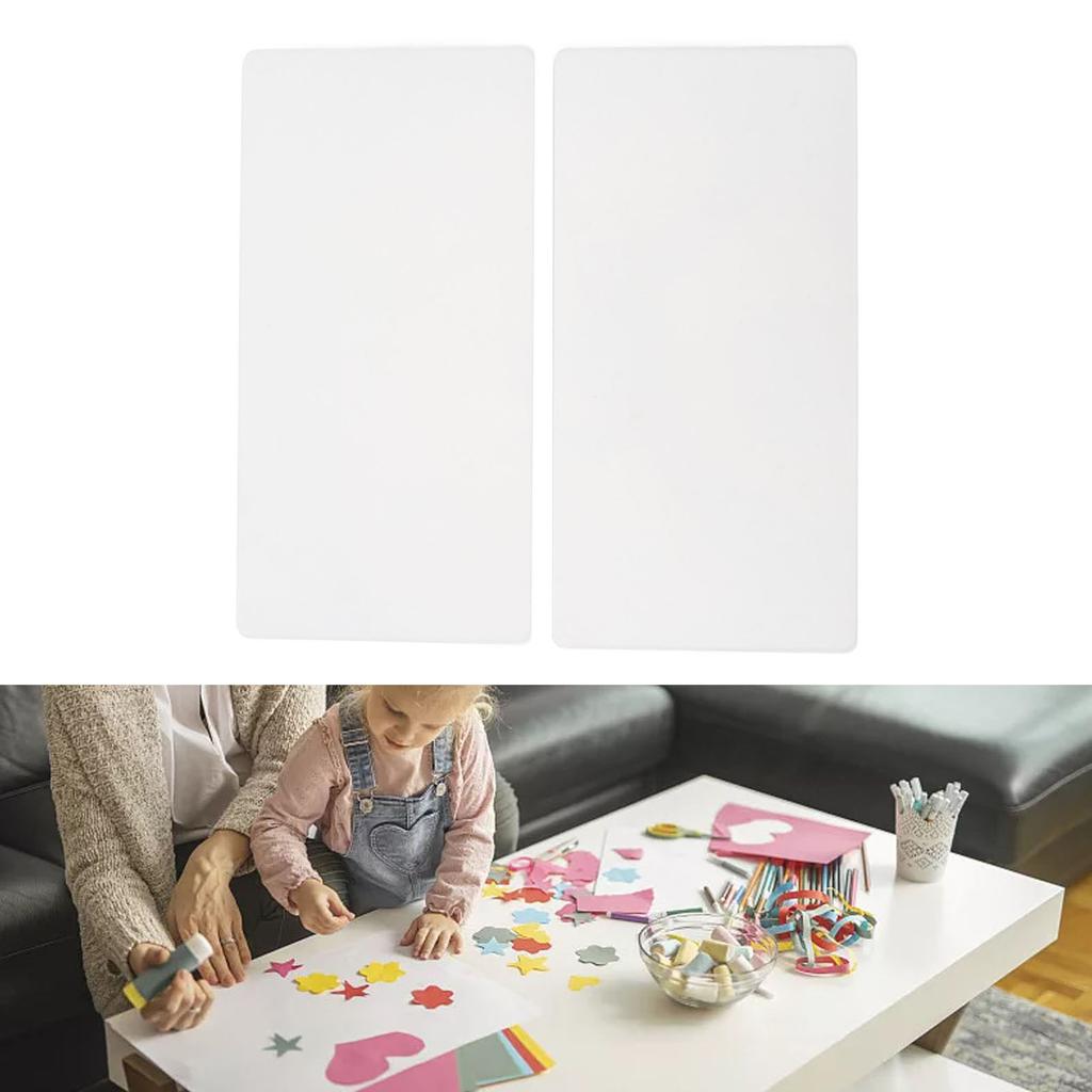 2 Pezzi Placca per Goffratura con Supporto Acrilico Spessore 3mm per Carta Pelle Tessuto Artigianato Scrapbooking Biglietti