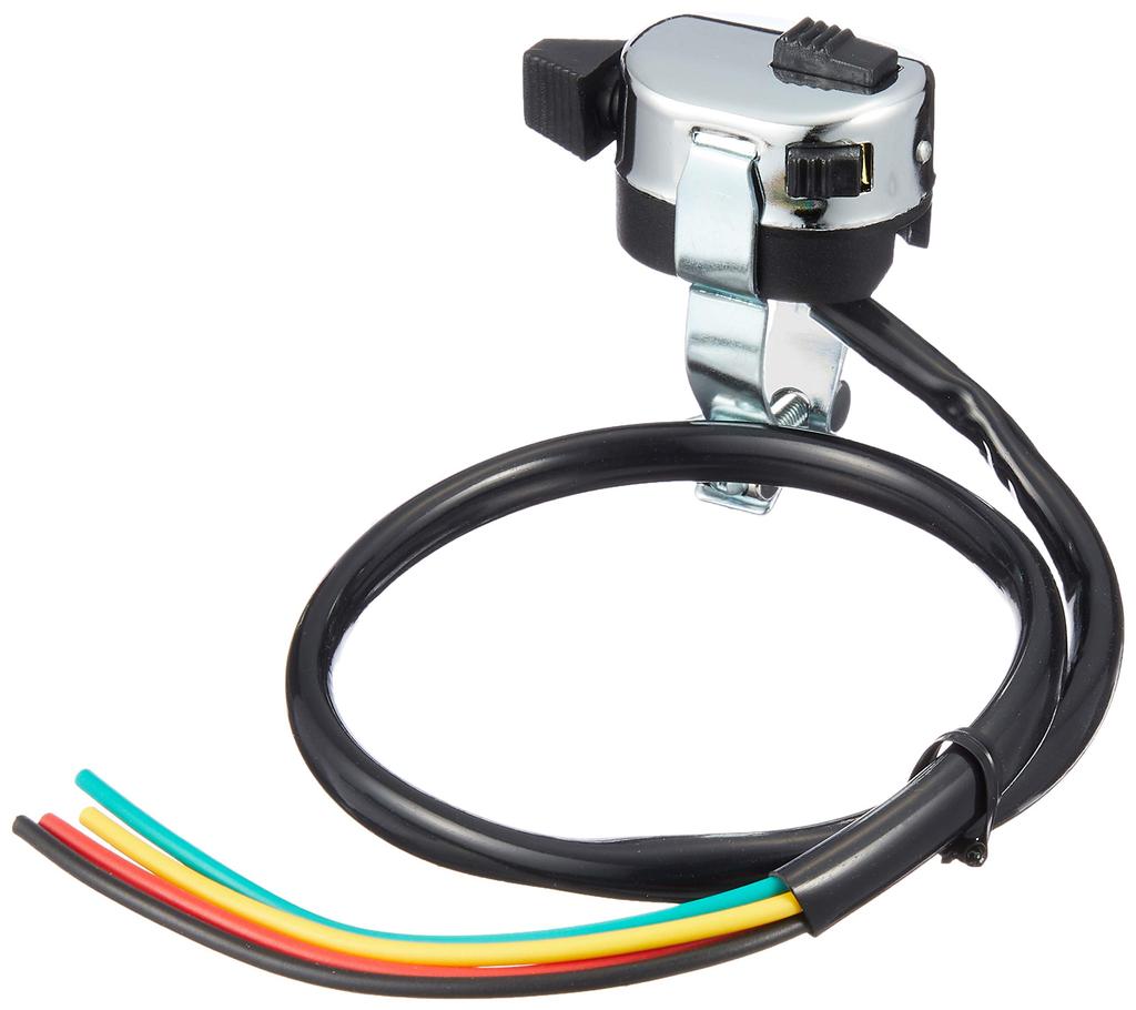 Kijima Turn Signal Switch Set with Universal (L/R & Push-Type 2-Way) Wiring, Fit, 304-6111