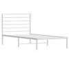 VidaXL Metal Bed Frame with White Headboard 80x200 Cm 352359