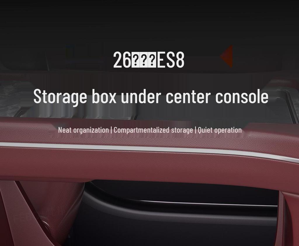 Compatible with 26 NIO ES8 Models: Center Console Cup Holder & Storage Box for Car Interior Modification