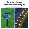 Solar LED Decorative Garden and Landscape Lights - Colorful Outdoor String Lights for Courtyard and Lawn