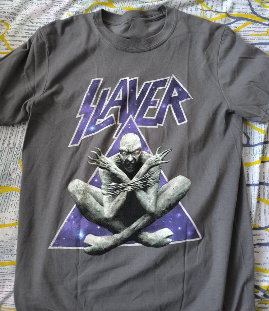 NEW 1994 Slayer Divine Intervention Gray Shirt Size S To 5XL Reprint Unisex T-Shirt S