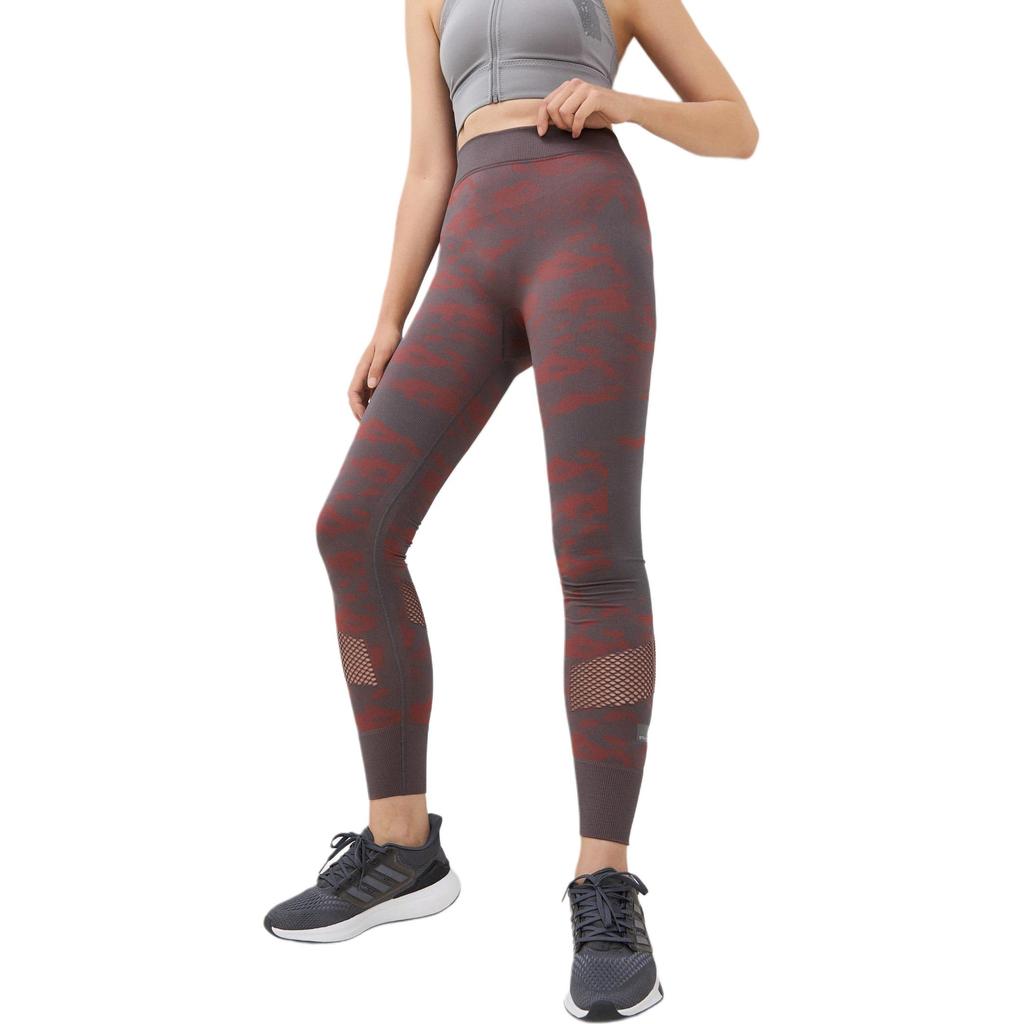 adidas X Stella McCartney Collaboration Printed Fashion Simple Slim Fit Cropped Sports Pants Women Pants Red DY4197