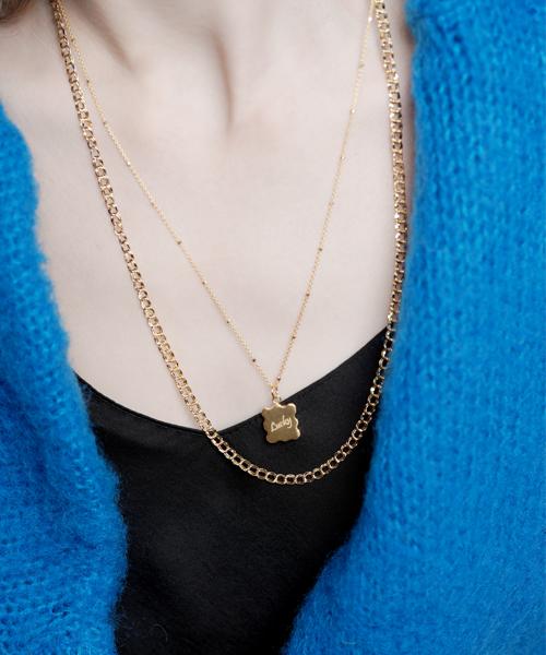 Bonbeau Engrave Frame Simple Necklace Frame Pendant Initial Engraving Necklace
