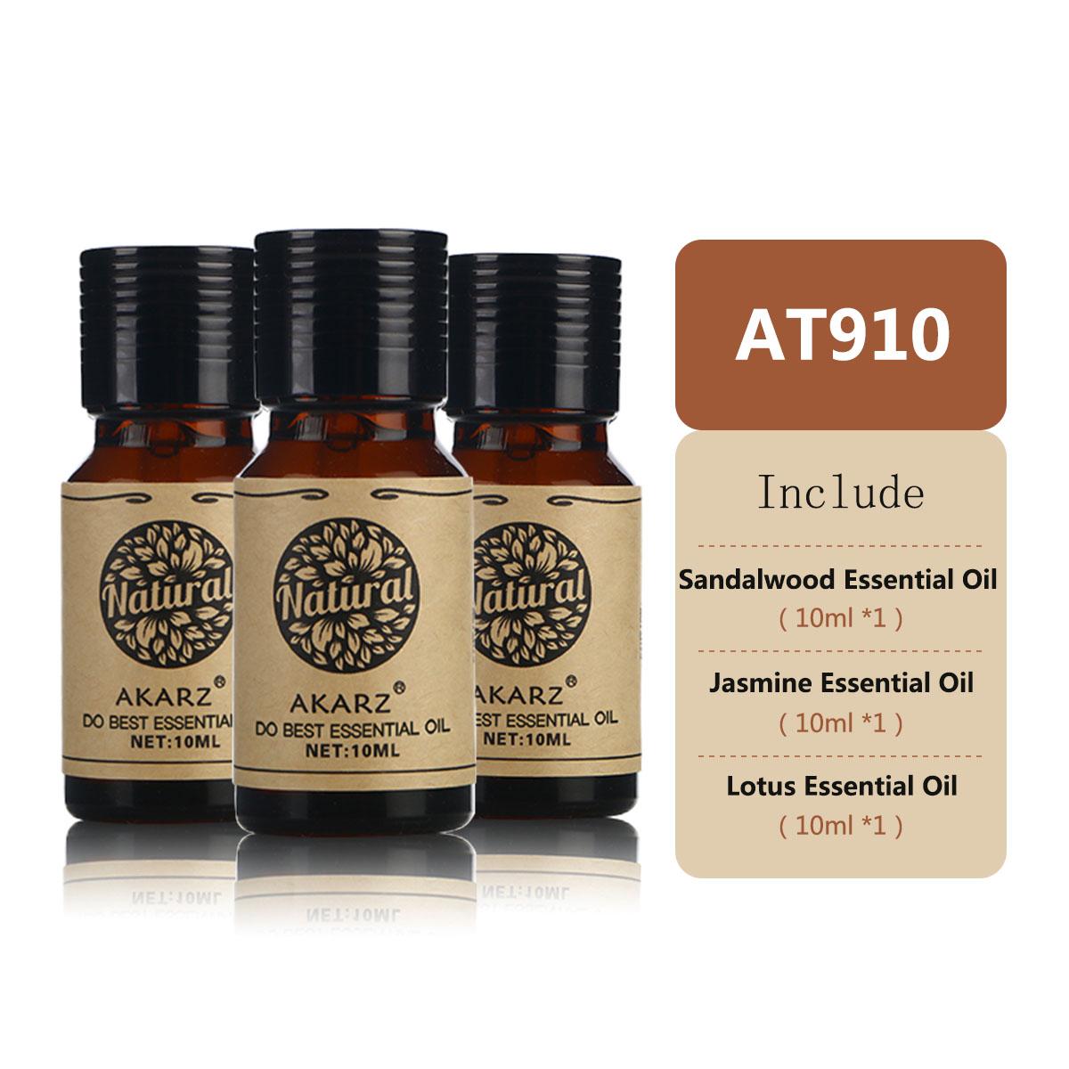 

Набір ефірних олій AKARZ для ароматерапевтичного спа - пляшки - масаж, догляд за шкірою Ефірна олія жасмину, троянди, перцевої м яти, мускусу, сандалового дерева, пачулі