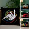 Sports Judo Martial Arts Pillow Case Plush Fabric Soft Double Sided Print Sofa Cushion Cover Throw Pillow Covers