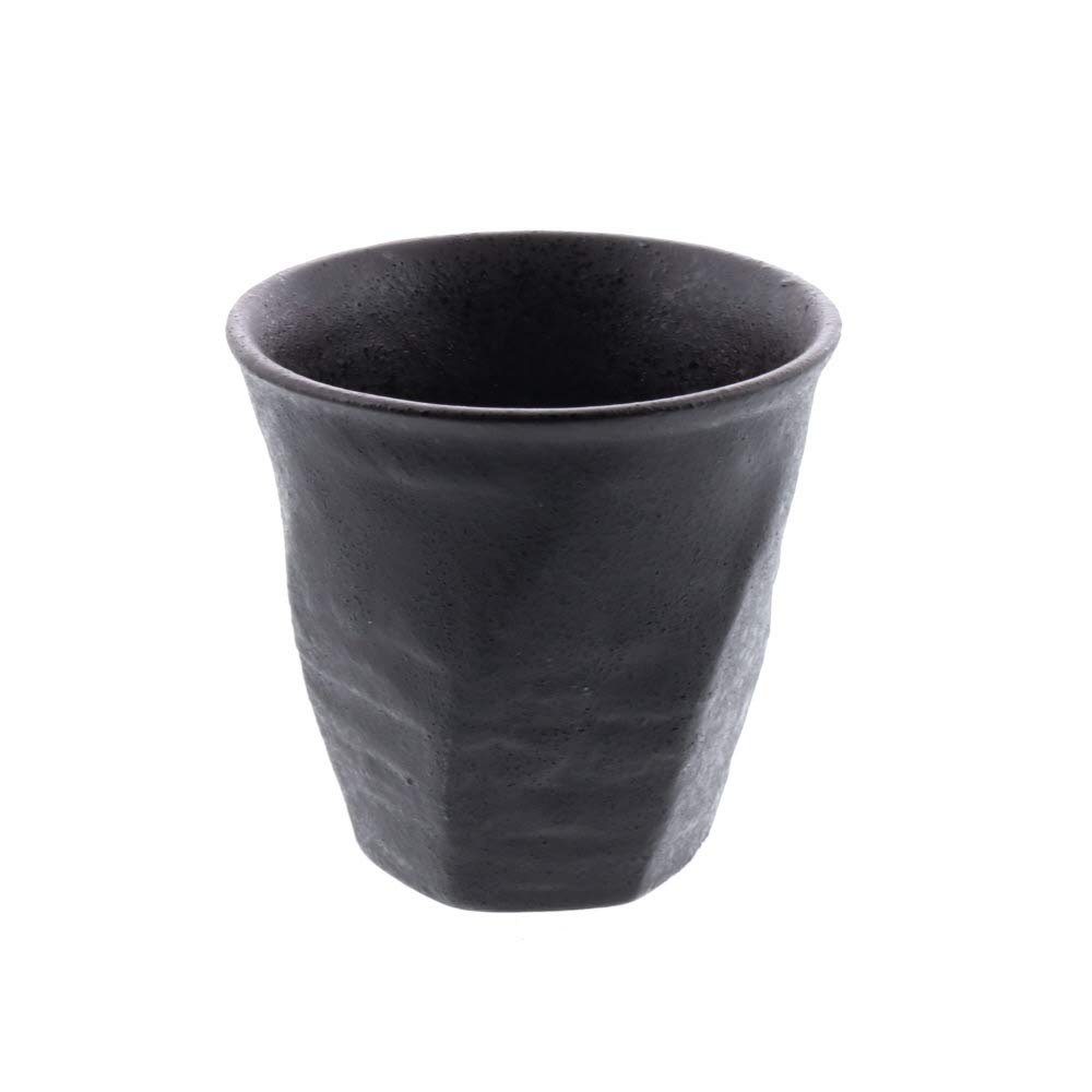 Tableware East teacup tapered screw Japanese ceramic (including outlet) black mo-00202