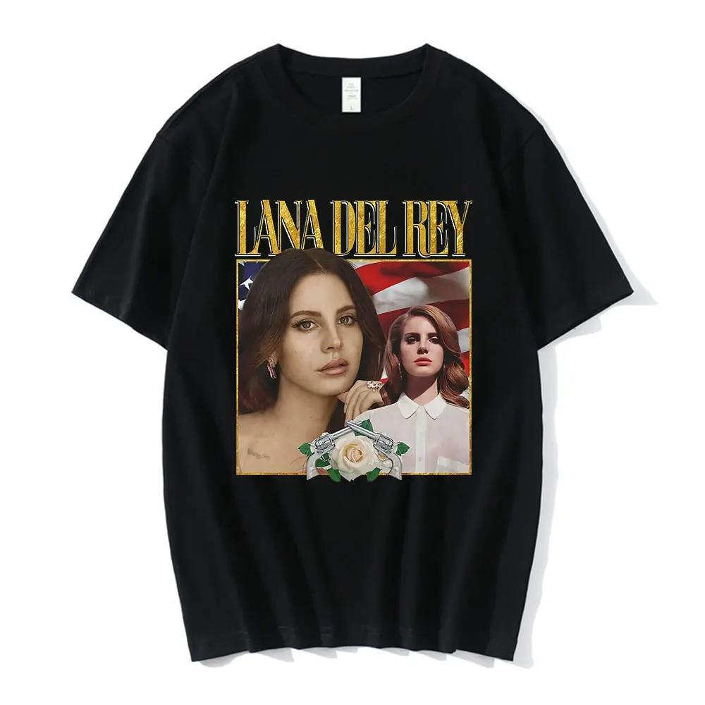 Unisex New Lana Del Rey Ldr Graphic Print T Shirt Fashion Streetwear Short Sleeve Casual Crew Neck Plus Size T Shirt Women 62477