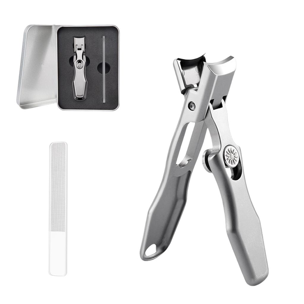 Nail Cutters with Nail File Large Opening Nail Clippers Toenail Cutter Stainless Steel Toenail Clipper Fingernail Cutter