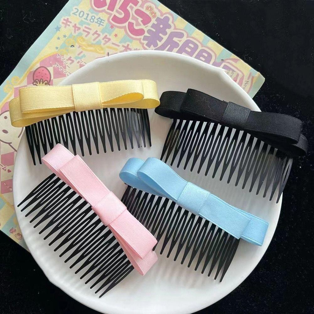 Hair Curler For Women Bowknot Hair Comb Hair Accessories Bow Hairpin Korean Style Hair Clip