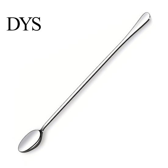 Long Handle Mixing Spoons Stainless Steel Spoon, Polished Metal Stirring Dishwasher Safe Tall Glass Bar Spoon for Cocktails And Coffee Durable