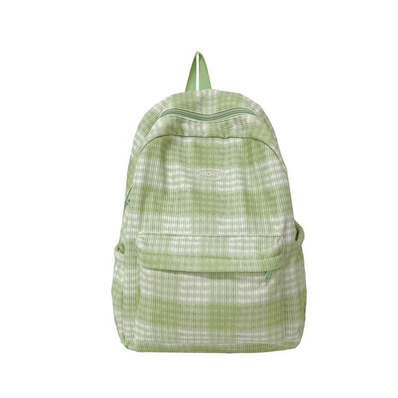 Small fresh literary and artistic Mori plaid student schoolbag spring and summer new large-capacity sweet wind backpack