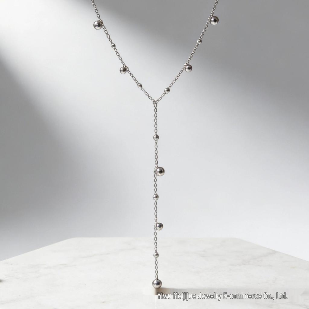 Retro Perlen- und Quasten-Choker-Halskette mit blauer Diamant-Schichtung - Modischer Strand-Schlüsselbein-Schmuck für Damen