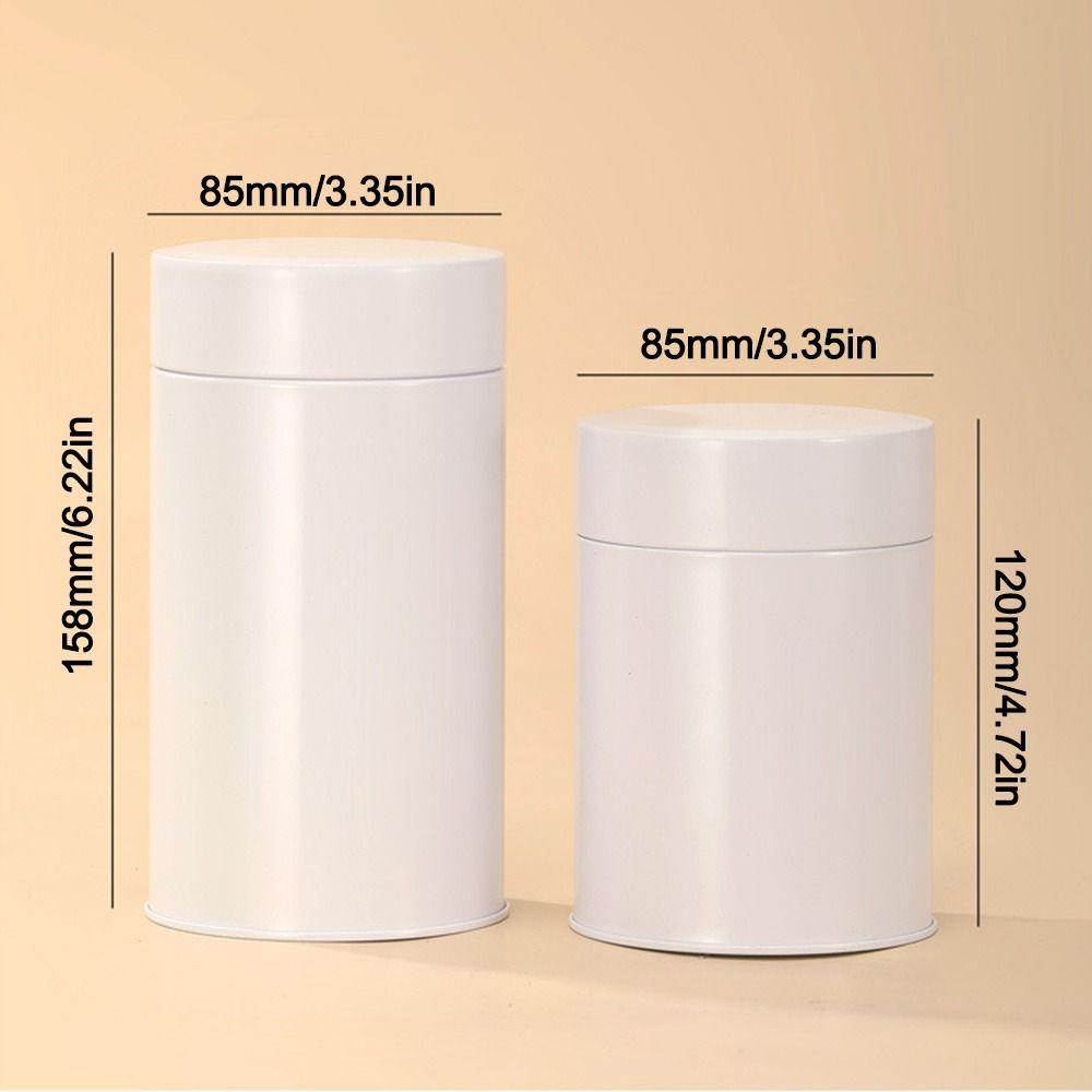 Hiqh Quality Tinplate Tea Tin Large Capacity Round Sealed Tea Can Moisture-proof Tea Jar for Home&Travel