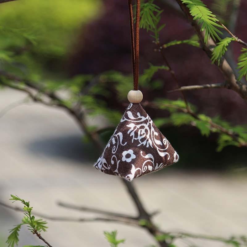Versatile Handcrafted Zongzi Pendant Sachet With Mugwort For Wardrobes And Cars
