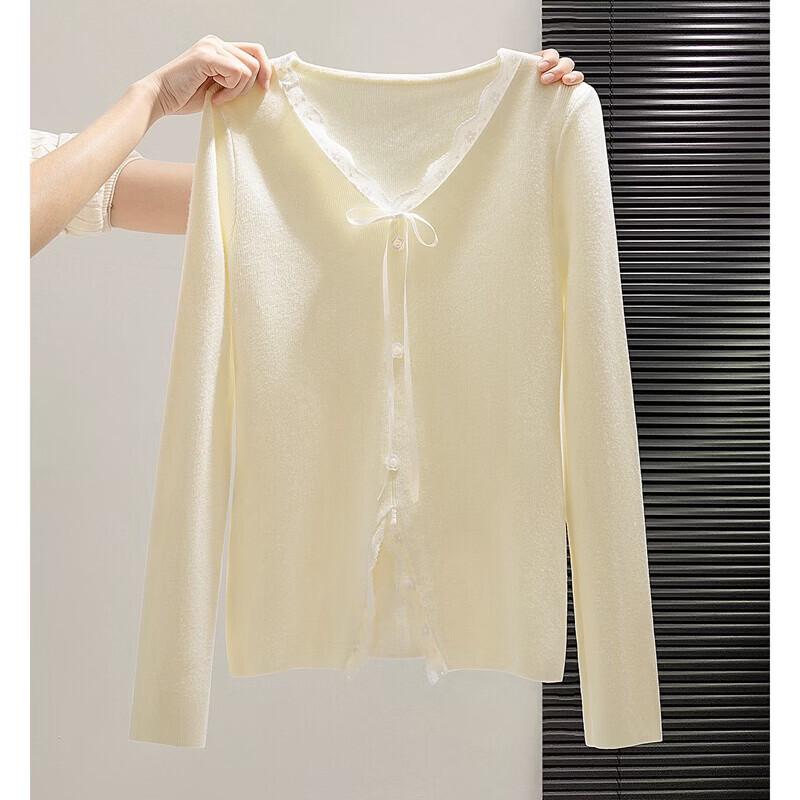 Women s Elegant V-Neck Long Sleeve Knit Pullover One Size