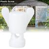 Plastic Screw Nut Set For Ventilation Window Fixing Equipment Farm AccessoriesWhite 100Pcs