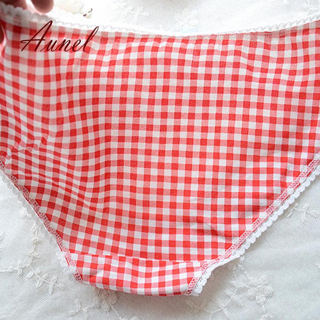 Buy Women'S Bow Grid Pattern Of LowRise Underwear Underwear Underwear