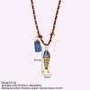 Collana Pesce Stile Boho Y2K per Donna Set da 3 Pezzi Carino Choker Stella Cuore Collari in Pietra Naturale Gioielli Estivi Trendy da Donna a Catena Lunga