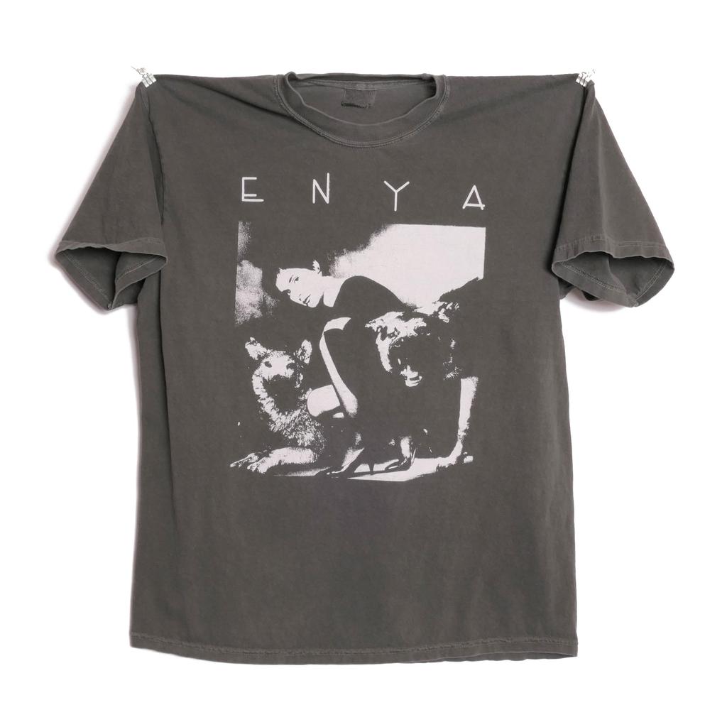 Enya Sänger Band Shirt Die Kelten und Wasserzeichen Orinoco Flow Segle Davon Schäfer MondeDie Erinnerung an Bäume Schwergewicht Wolfsrudel Mutter T-Shirt XL