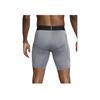 Nike Pro Logo Print Comfortable Elastic Fit Sports Shorts Men Shorts Gray FB7963-084