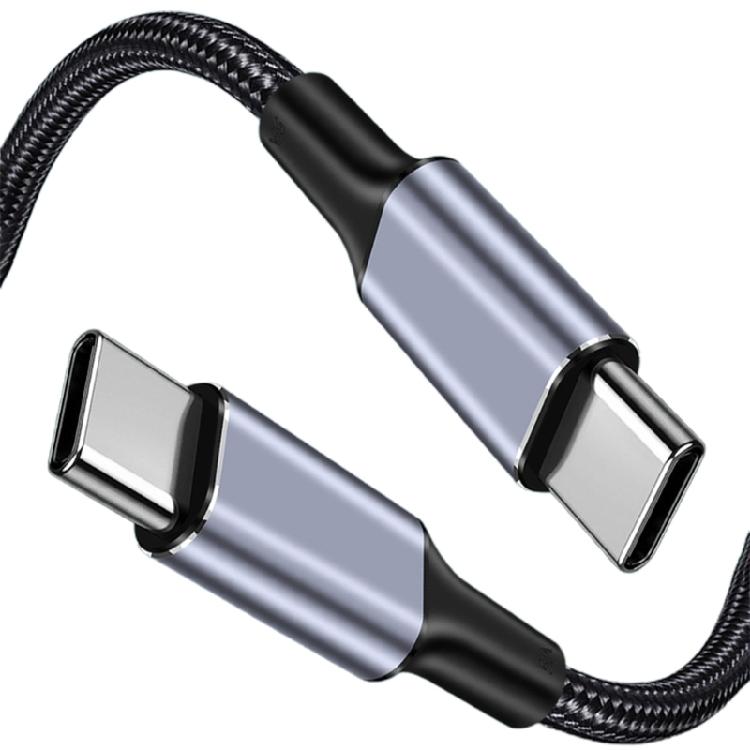 USB C to C 100W Cable Fast Charging 90 Degree Bendable Type-C Cord 480Mbps Fast