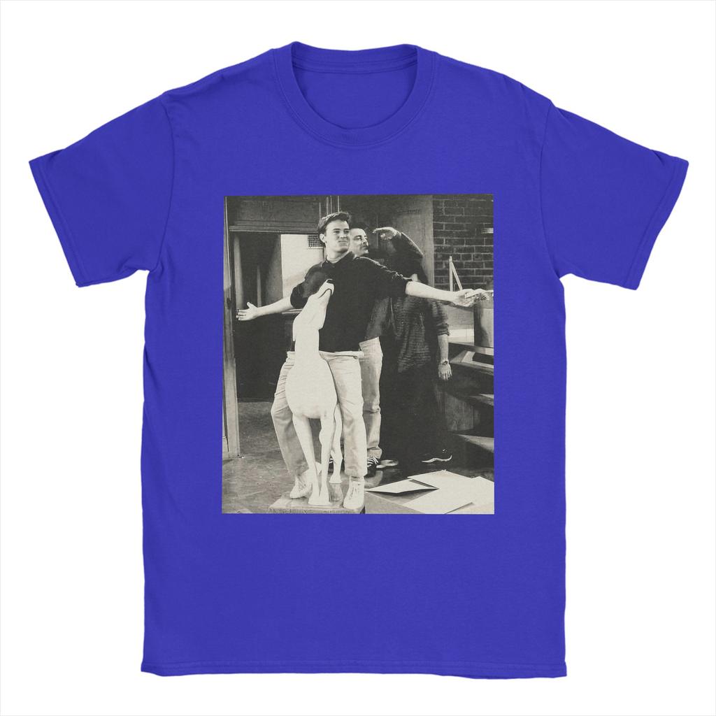Vänner TV-serie Joey Tribbiani Chandler Bing T-shirt för män Unik 100% bomulls t-shirt Kortärmad t-shirts 4XL 5XL Kläder