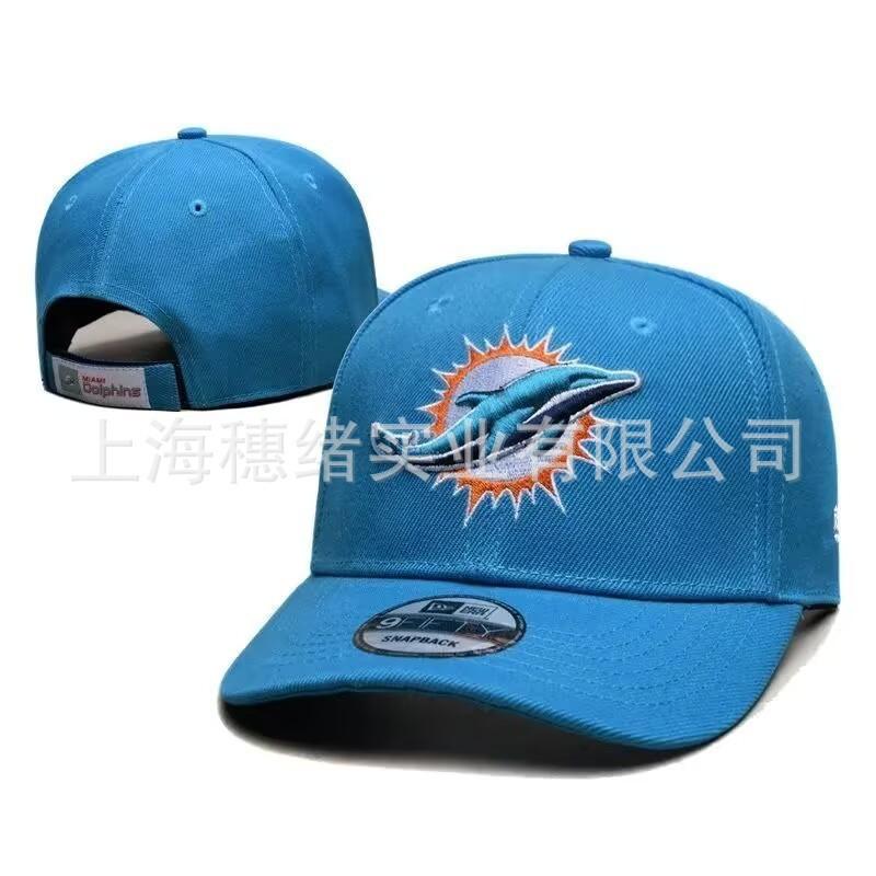 Unisex Embroidered Flat Brim Baseball Cap NFL Team Style Outdoor Sun Hat