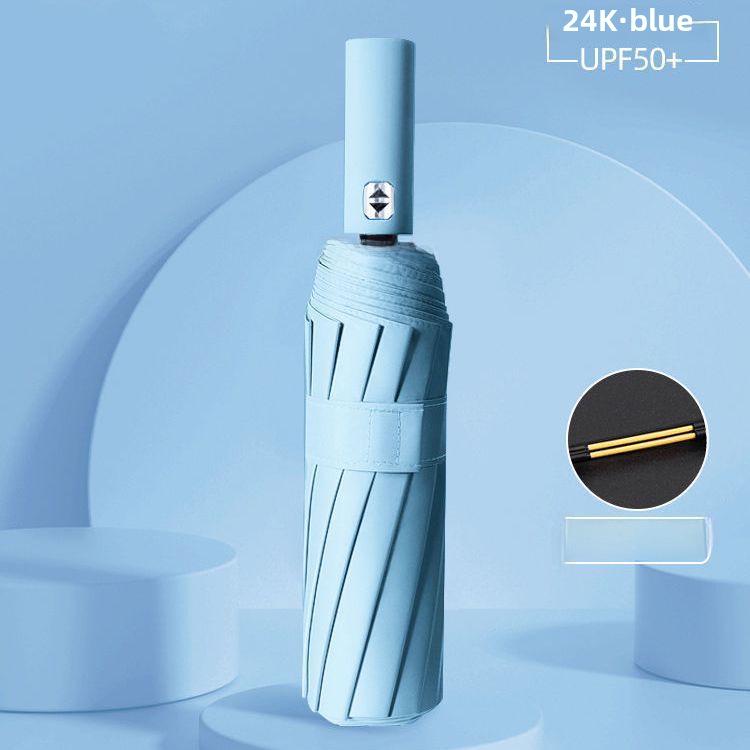 12-Rib Automatic Dual-Use Umbrella for Men & Women - Large, Sunshade & Rain Protection, UV Resistant