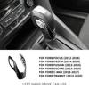 Real Hard Carbon Fiber For Ford Focus 2012-2018 For Fiesta Escape Transit 14-19 Fusion C-Max 2013-2016 LHD Car Gear Knob Cover