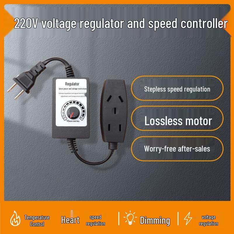 220V Stepless Fan & Motor Speed Controller for Grinders, Exhausts, & Ceiling Fans