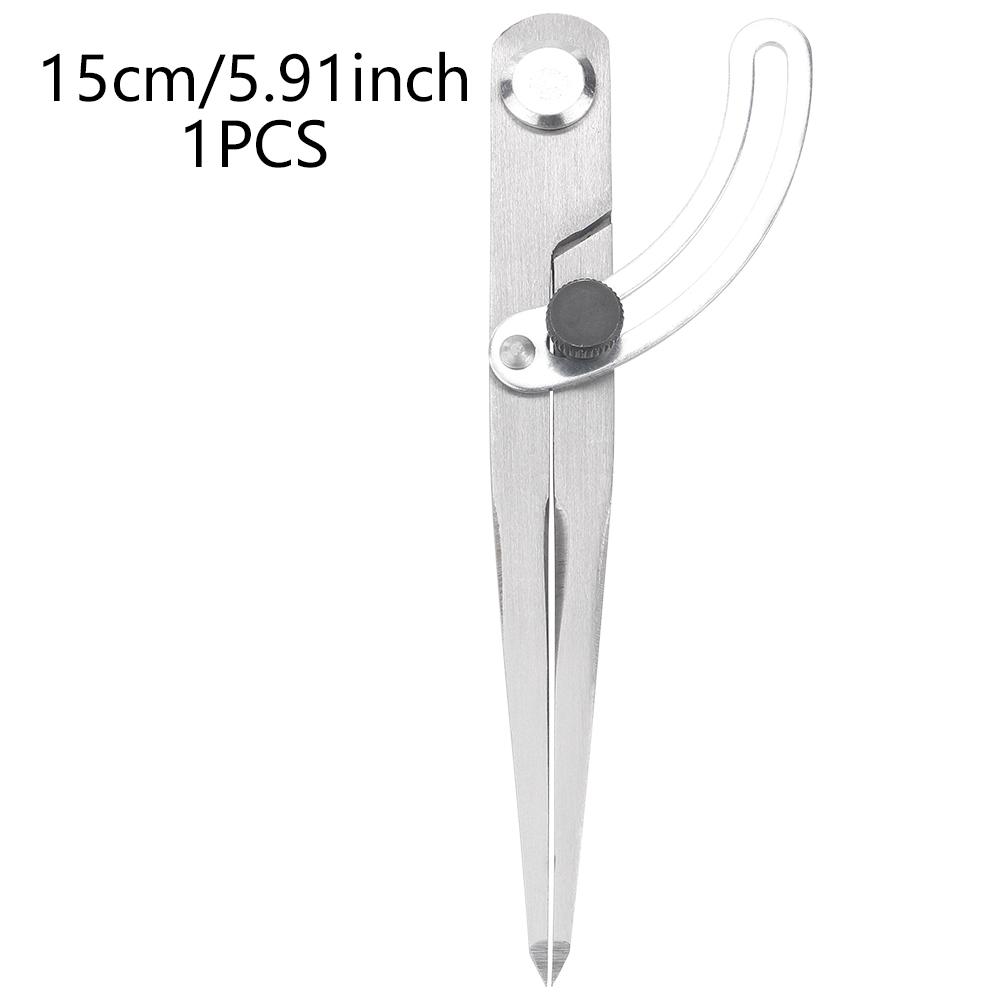 1pcs Leathercraft Compass Tool -Adjustable Scriber Spacing Gauge, DIY Leather Handcraft Spacing Measuring Marking Ruler Device