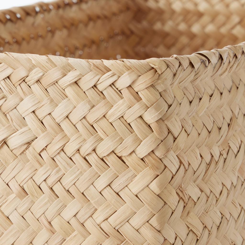 MUJI Seagrass Wickerwork Organizer 15cm Wide X 25cm Deep X 12cm 83411930 Basket, Large, Rectangular, Approx. High,