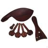 4/4 Violin Replacement Rose Wood Chinrest & Tailpiece Endpins &Tuning Peg