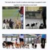 Adjustable Length Three Way Dog Leash Nylon Fabric Pet 3 In 1 Leash Dog Triple Leash  Pet Training