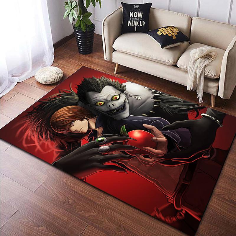 Death Note Gebied Tapijt Grote Tapijt Tapijt Voor Woonkamer Kid Slaapkamer Decoratie Kinderen Spelen Floor Mat Comic Anti-Slip