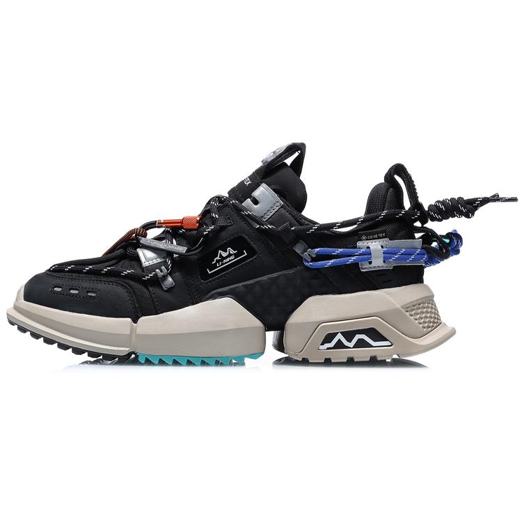 

Новая амортизация LiNing GTX, Нескользящие, Износостойкие, Дышащие, Поддерживающие низкие повседневные кроссовки Мужские Черные Серебристые AGLQ135-1 43