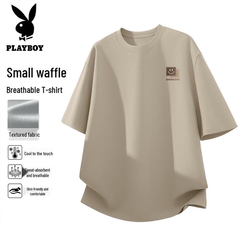 Playboy Men s Waffle Knit Short Sleeve T-Shirt L