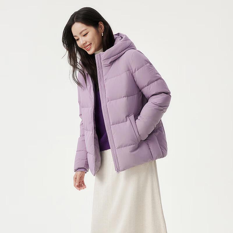 Tanboer Women's Hooded Loose Short Duck Down Jacket TBF510356J