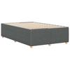 Bed Frame without Mattress Dark Grey 120 x 200 cm Fabric