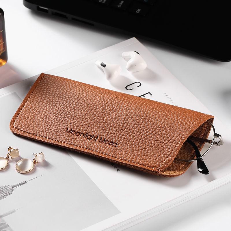 

Японский Минималистичный Чехол для Очков из Мягкой Кожи для Женщин: Высококлассный, Портативный и Легкий. 17*7.5cm