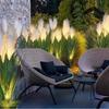 LED Solar Garden Reed Lamp Simulation Bulrush Flower Yard Christmas Decoration Optical Fiber Luminous Path Lighting Decor