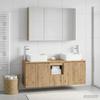 Bathroom Cabinet Set 4 pcs Artisan Oak Wood Based Material