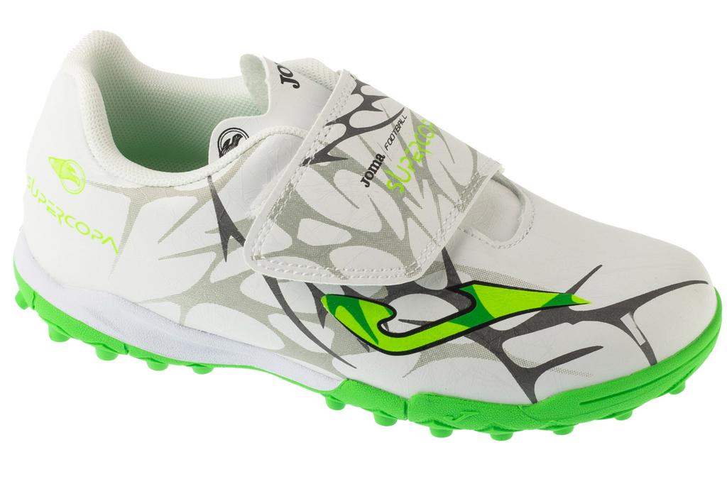 Joma Super Copa Jr 25 SCJW TF, for Boy white Turf football trainers