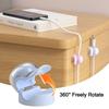 3Pcs Smooth Adjustable Desktop Cable Clip Self Adhesive Acrylic Cable Organizer Universal Charging Cable Winder Desk Management